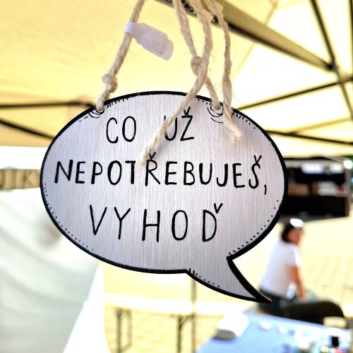 Závěsná dekorace bublina s textem