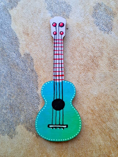 Ukulele, magnetická dekorace