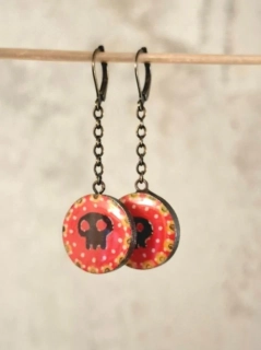 Náušnice Dia de los Muertos