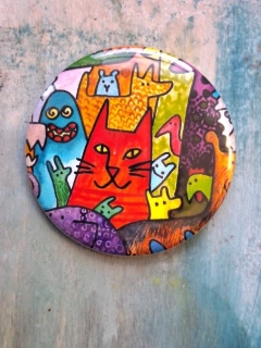 Placka Červená kočka