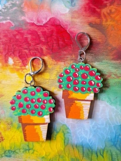 Náušnice Kytka v květináči