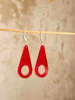 Slzy, průsvitné visací náušnice