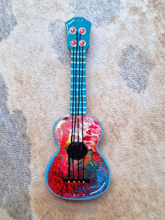 Ukulele, magnetická dekorace