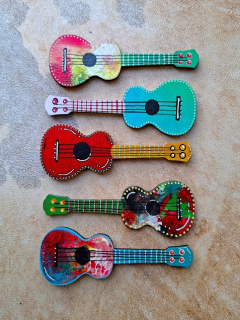 Ukulele, magnetická dekorace