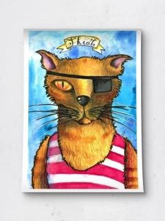 Kocour Škráb - tištěný obrázek