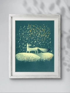 Polární liška - tištěný obrázek