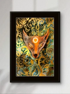 Liška, originální obraz