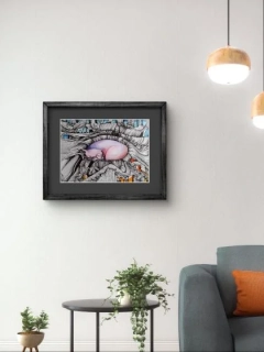 Kočka v myšlenkách 2, originál obrazu