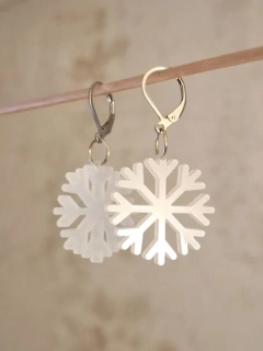 Náušnice Sněhová vločka